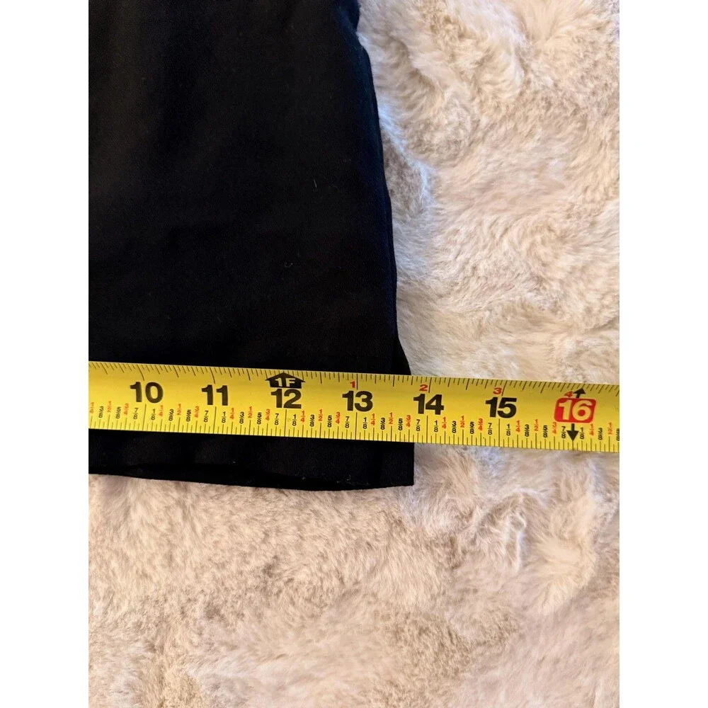 Anthropologie Sailor Shorts Womens 6 Black High Waist Button Front Twill Dressy - Picture 9 of 16